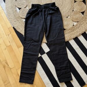 Uniform Handmade “The Slacks” in black raw silk. Size medium. A+ condition!